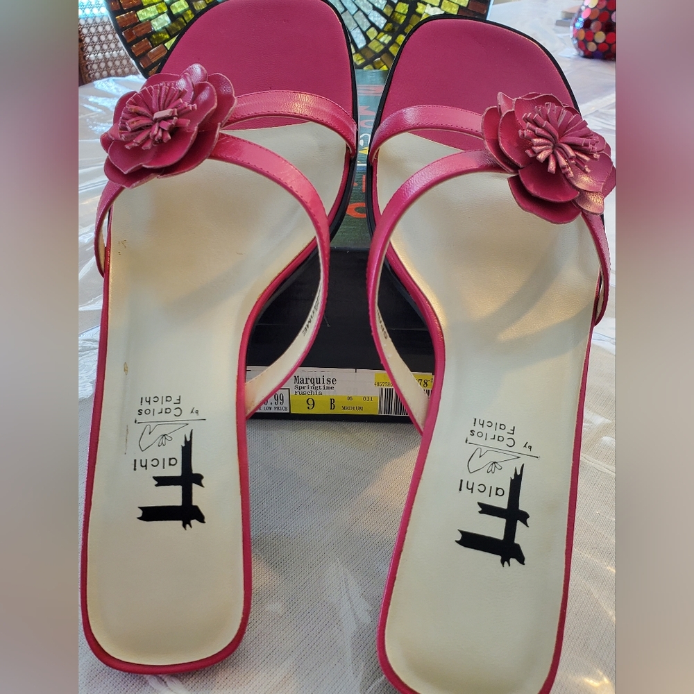 Elegant Pink Floral Women's Sandals